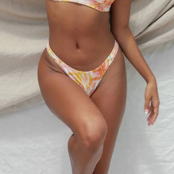 Stone Fox Swim Other - NWT Revolve x Stone Fox Swim Multicolor Leaf Hot Tropix Bikini Bottom Swim XL